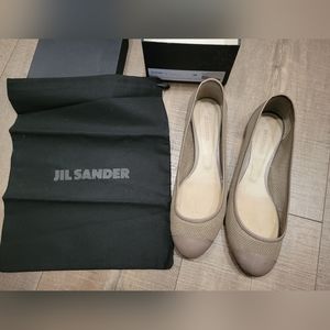 Jil Sander Perforated Leather Ballet Flats